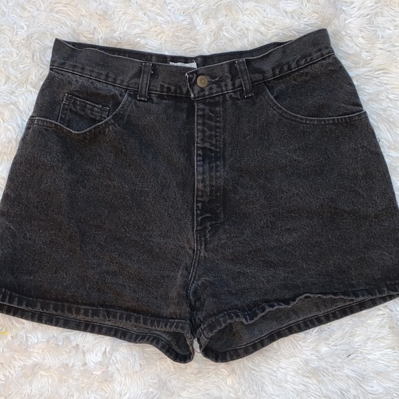 Vintage Black Mom Shorts 80s - Picture 4 of 9